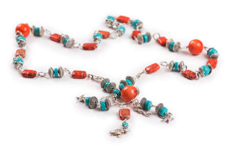 Nice jewellery isolated on the white backgroundの写真素材