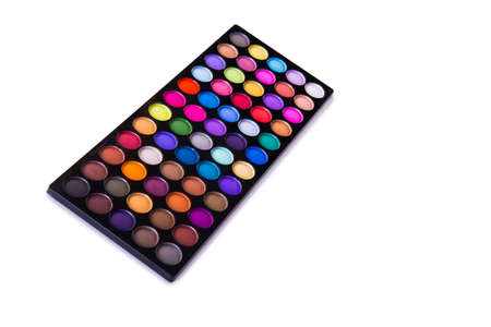 Artist palette isolated on whiteの写真素材