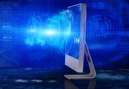Computer screen in business concept