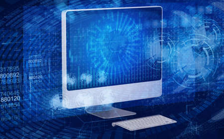 Computer screen in business concept