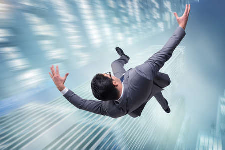 Businessman committing suicide due to crisis