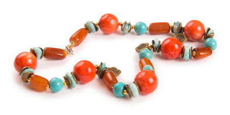 Nice jewellery isolated on the white backgroundの写真素材