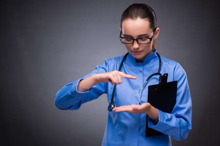 Young doctor in medical conceptの写真素材