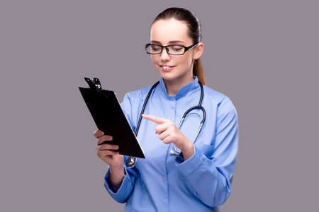 Young doctor in medical conceptの写真素材