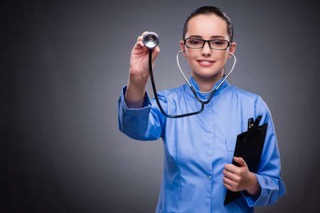Young doctor in medical conceptの写真素材