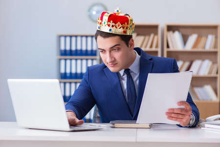 King businessman working in the officeの写真素材