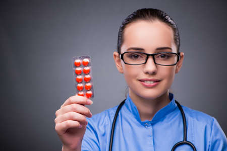 Young doctor in medical conceptの写真素材