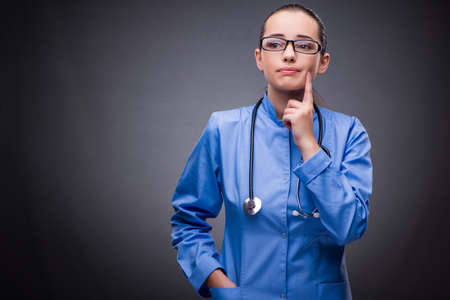 Young doctor in medical conceptの写真素材