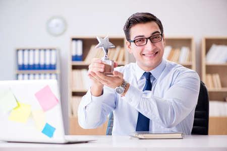 Businessman working in the officeの写真素材