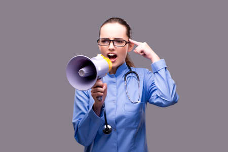 Young doctor in medical conceptの写真素材