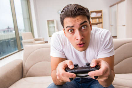 Man addicted to computer games