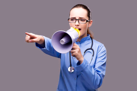 Young doctor in medical conceptの写真素材