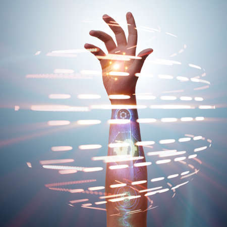 The future of  bionic paymentsの写真素材