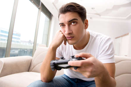 Man addicted to computer games