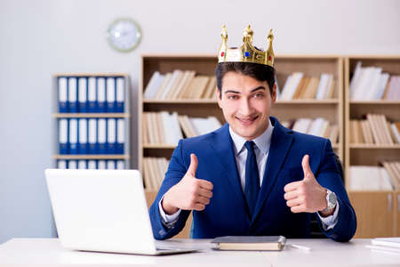 King businessman working in the officeの写真素材