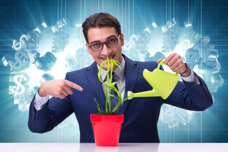 Businessman in new business conceptの写真素材