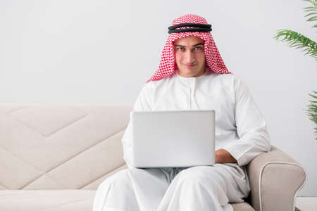 Young arab businessman in business conceptの写真素材