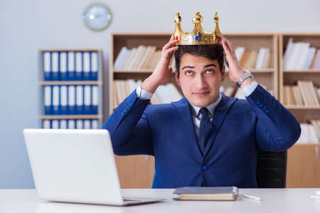 King businessman working in the officeの写真素材