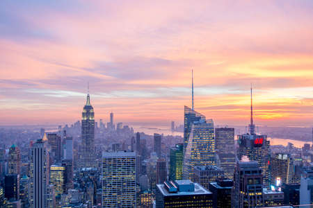 New York - DECEMBER 20, 2013: View of Lower Manhattan on Decembe