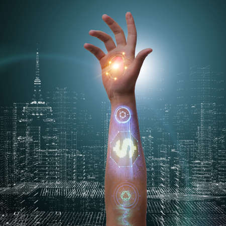 The future of  bionic paymentsの写真素材