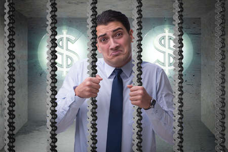 Man trapped in prison with dollars