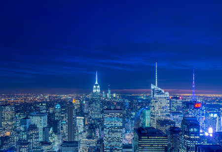New York - DECEMBER 20, 2013: View of Lower Manhattan on Decembeのeditorial素材