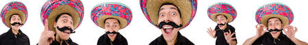 Funny mexican with sombrero hatの写真素材