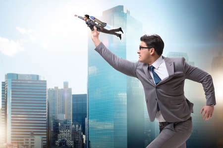 Businessman in start up business conceptの写真素材