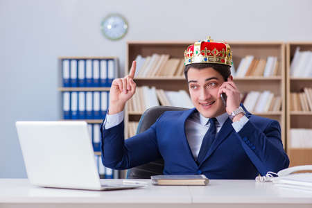 King businessman working in the officeの写真素材