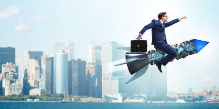 Businessman in start up business concept