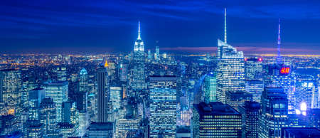 New York - DECEMBER 20, 2013: View of Lower Manhattan on Decembeのeditorial素材