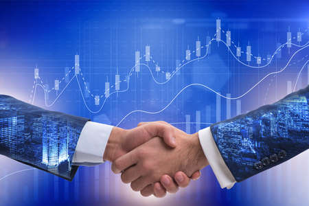 Handshake concept  - business metaphor illustration