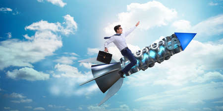 Businessman in start up business concept
