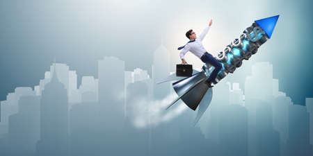 Businessman in start up business concept