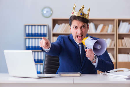 King businessman working in the officeの写真素材