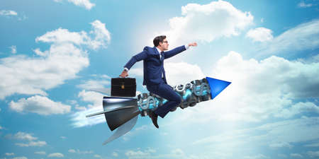 Businessman in start up business conceptの写真素材