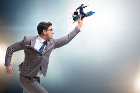 Businessman in start up business conceptの写真素材