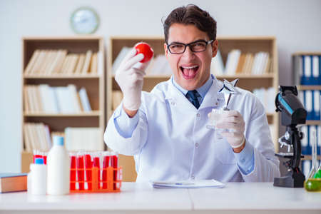 Doctor scientist receiving prize for his research discoveryの写真素材