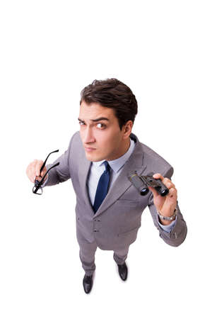 Young businessman isolated on the white backgroundの写真素材