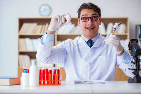 Doctor scientist receiving prize for his research discoveryの写真素材