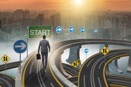 Businessman at the beginning of his careerの写真素材