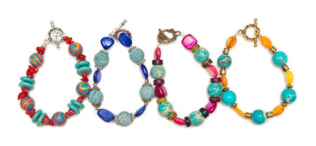 Elegant jewellery isolated on the whtie backgroundの写真素材