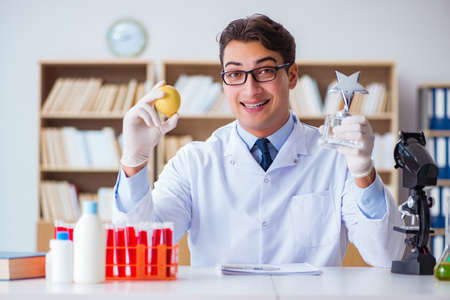 Doctor scientist receiving prize for his research discoveryの写真素材