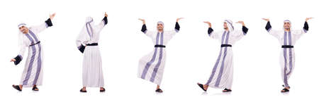 Arab man isolated on the whiteの写真素材