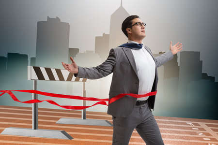 Businessman in ambition and motivation conceptの写真素材