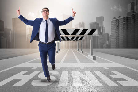 Businessman in ambition and motivation conceptの写真素材