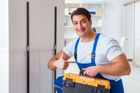 Furniture repair and assembly conceptの写真素材