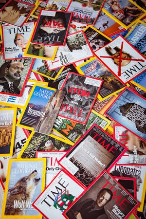 New York - MARCH 7, 2017: US magazines on March 7 in New York, Uのeditorial素材