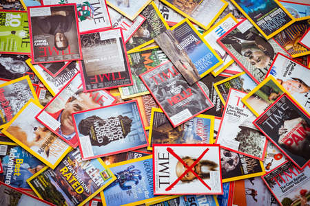 New York - MARCH 7, 2017: US magazines on March 7 in New York, Uのeditorial素材