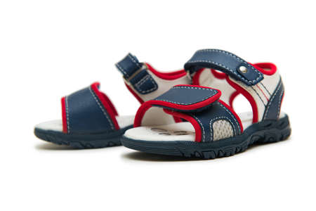 Baby shoes isolated on the white background